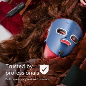 Hello Face Beauty LED Mask Infrared Red Light Wrinkle Reduction Blue Light Acne Treatment 3000mAh Rechargeable Skin Care Device